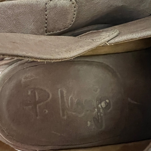 P. Monjo Heeled Leather Sandal - Picture 8 of 8